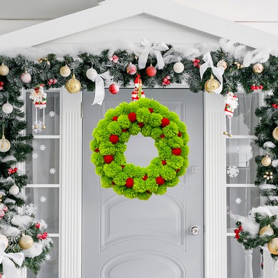 14" Christmas Door Wreath