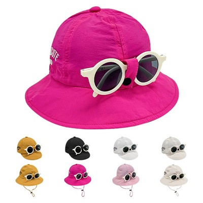 Kid Bucket Hat with glasses