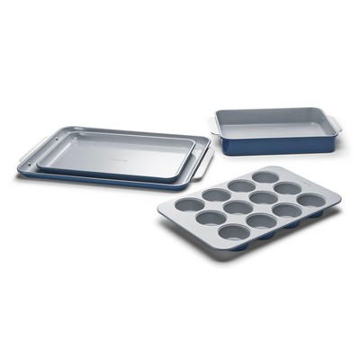 Caraway 5Pc Non-Toxic Nonstick Ceramic Bakeware Set - Navy