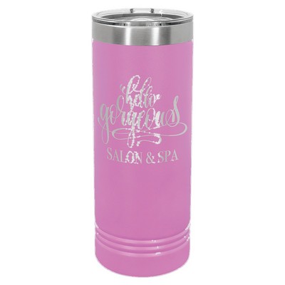Polar Camel 22 oz. Light Purple Skinny Tumbler with Slider Lid