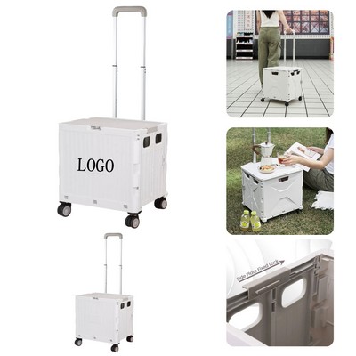 Foldable Shopping Trolley with Wheels