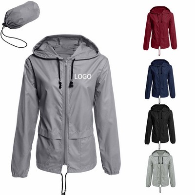 Raincoat Jacket Outdoor Hooded Windbreaker