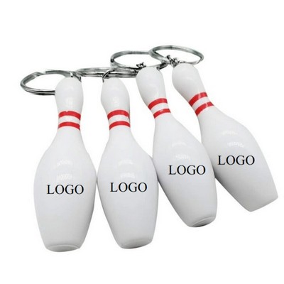Bowling Keychain with Mini Pins