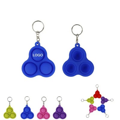 Fun Dimple Fidget Keychain