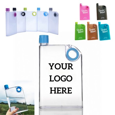 12Oz Flat Transparent Water Bottle