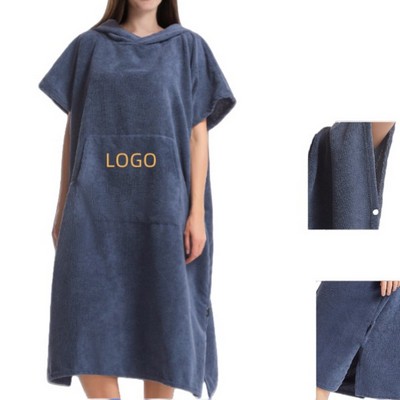 Hooded Changing Towel With Front Pocket