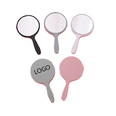Portable Circular Handheld Makeup Mirror