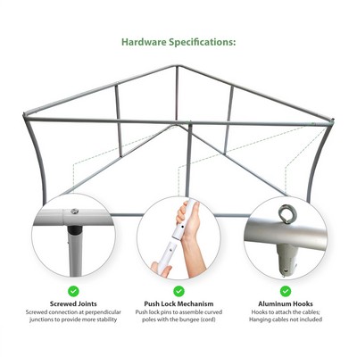 10' Triangular Hanging Banner - Hardware