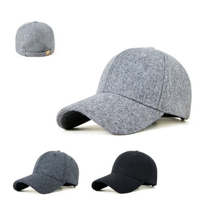 Winter Wool Baseball Cap