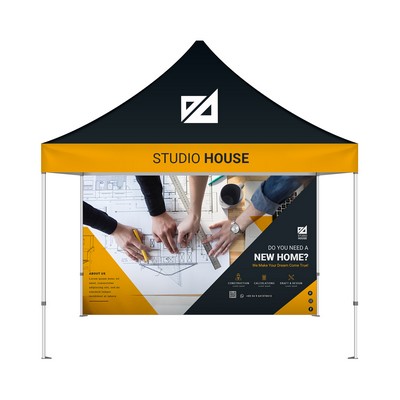 10' Custom Aluminum Canopy Tent (Toper + Frame + Double Sided Half Backwall)