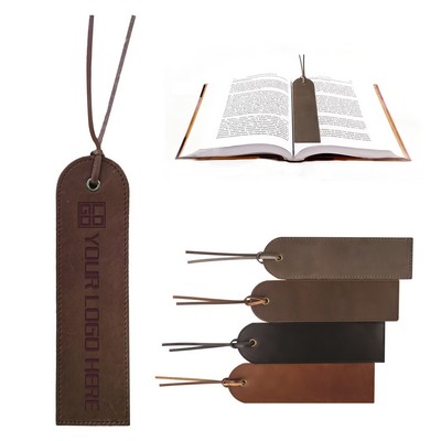 Tassel Vintage Cowhide Bookmark