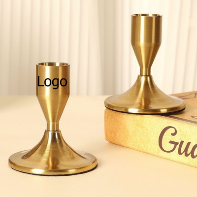 Candle Holders Set of 2 Vintage Metal Candlestick Holders