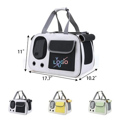 Spacious Oxford Pet Travel Tote