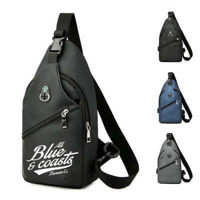 Crossbody Sling Bag with USB Charging Port