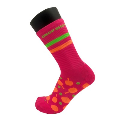 Athletic Cotton Crew Socks (Pair) Domestically Produced