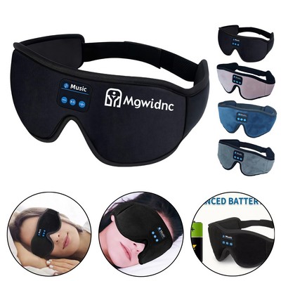 3D Black Sleep Eye Mask with Wireless 5.0 Wireless Headphones