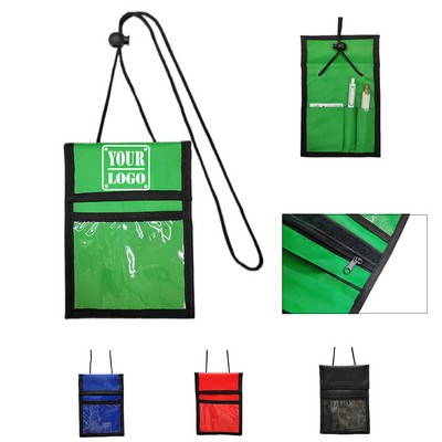 Badge Bag with Hanging Strap