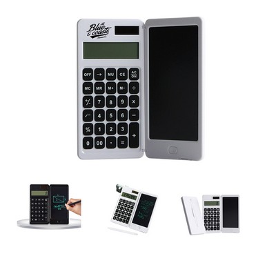 Portable Solar Notepad Calculator with Stylus