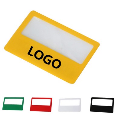 Pocket Magnifier Bookmark/Clear PVC
