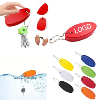 Oval Soft Floating Keychain