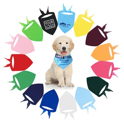 Solid Color Pet Bib