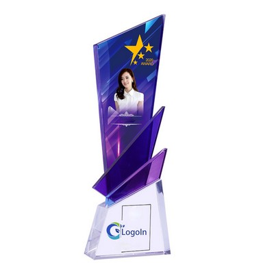 Crystal Sublimation Custom Picture Award Plaque Trophy