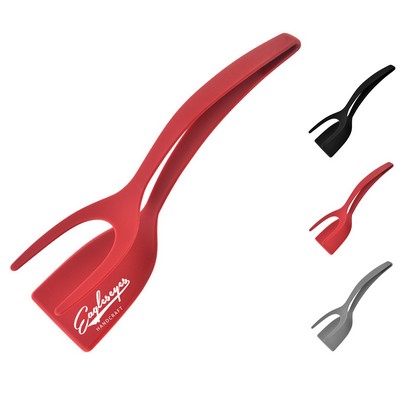 2-in-1 Grip Silicone Spatula & Tong