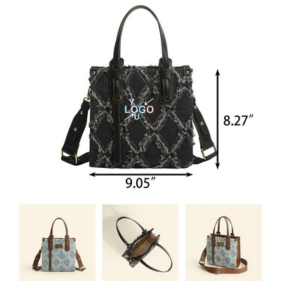 Trendy Denim Tote Bag for Women