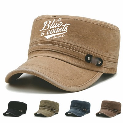 Cotton Washable Cadet Cap
