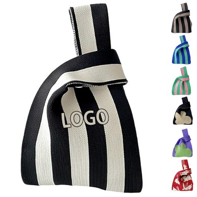 Full Color Knitted Mini Tote Bag