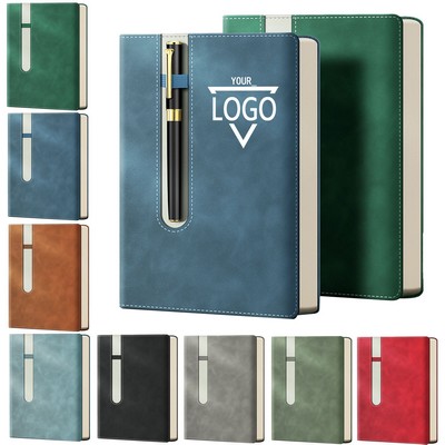 B5 Business Notebook with Elastic Pen Insert