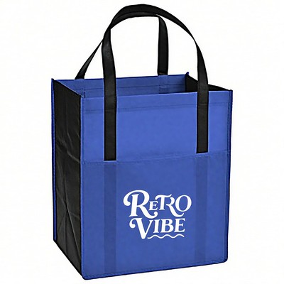 Large Non-Woven Grocery Tote Bag W/ Pocket