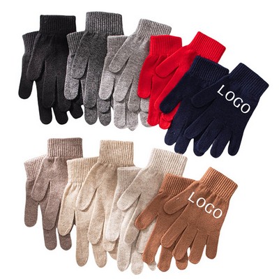 Kid's Acrylic Winter Knitted Gloves (Pair)