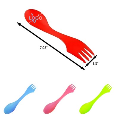 3" 1 Plastic Spork with Personalized Logo
