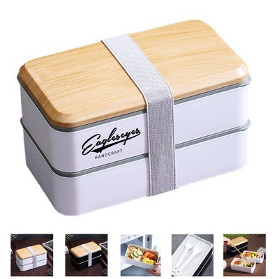 Leakproof Bento Box with Two Dividers