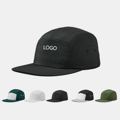 Lightweight Nylon 5-Panel Camper Cap