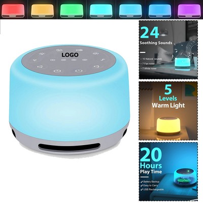 Color Sound Machines with 7 Colors Night Light 24 Soothing Sounds for Sleeping