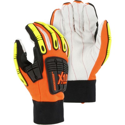 Majestic 21267HO Knucklehead Winter Driller Mechanics Glove w Cotton Palm