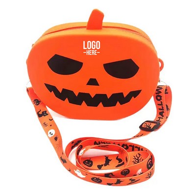 Halloween Pumpkin Silicone Belt Bag