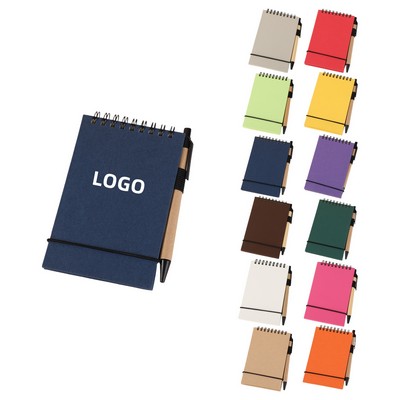 Eco Spiral Notebook With Matching Pen