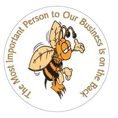 Bee Photo Hand Mirror (2½" Diameter)