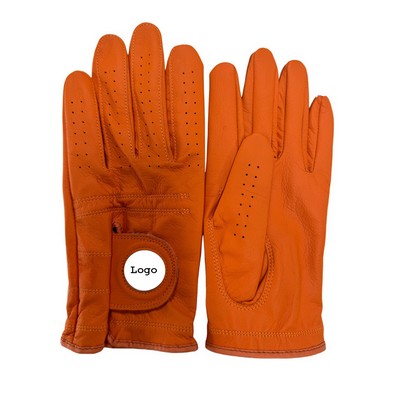 Custom Colored Sheepskin Golf Glove For Men And Women