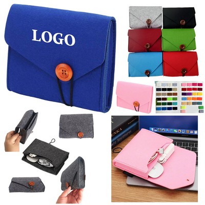 Compact Felt Organizer Pouch