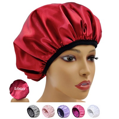 Moisture-Absorbing Shower Cap with Terry Lining