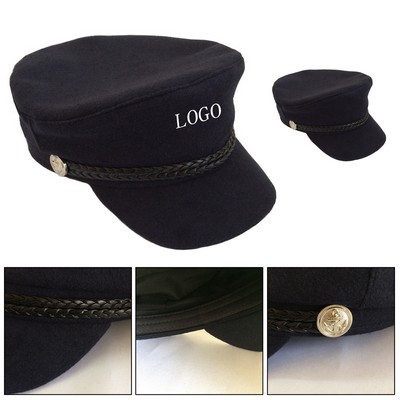 Custom Retro Woolen Duckbill Cap