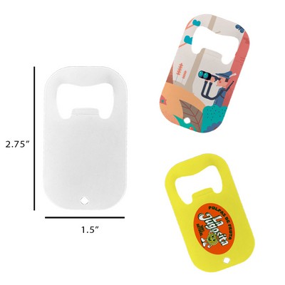 Full Color Keychain Paddle Bottle Opener