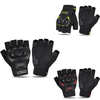 Motorcycle Breathable Half-Finger Anti-Fall Gloves