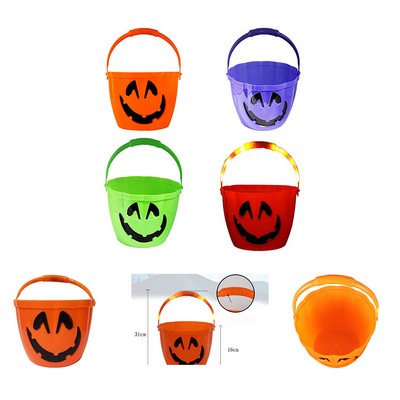 Plastic Pumpkin Bucket