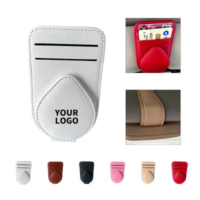 Magnetic Visor Eyewear Holder Leather Wrap