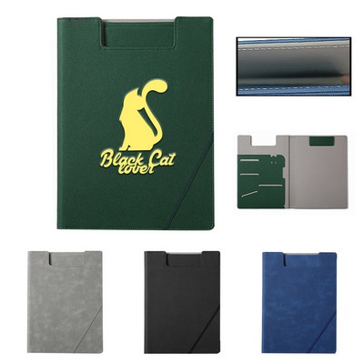 A4 Leather Document Clipboard Folder